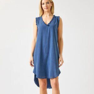 Maven West Fray Vneck Tank Dress